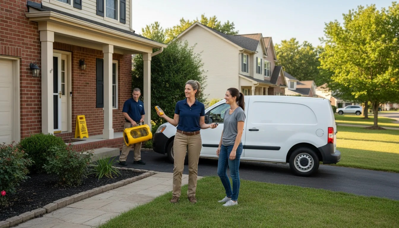 Residential water damage restoration in Neely, MS